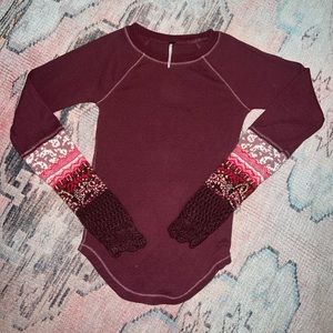 Free people long sleeve tee